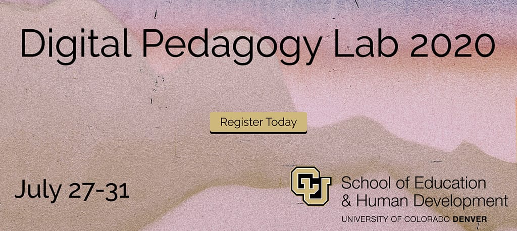 Digital Pedagogy Lab 2020 Graphic