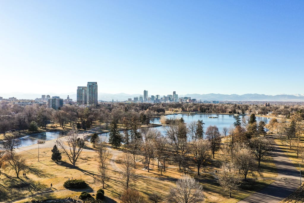 Aerial photo of Denver, Colorado