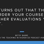 course evaluations