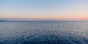 sunset in the distance