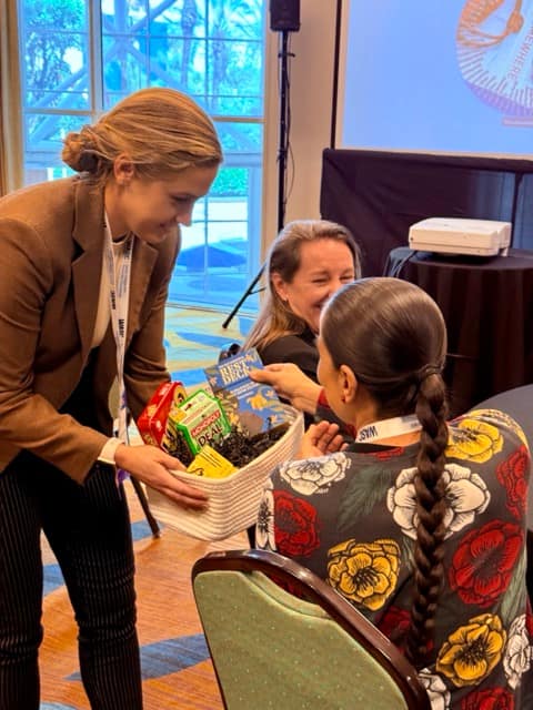 Priscilla hands out prizes