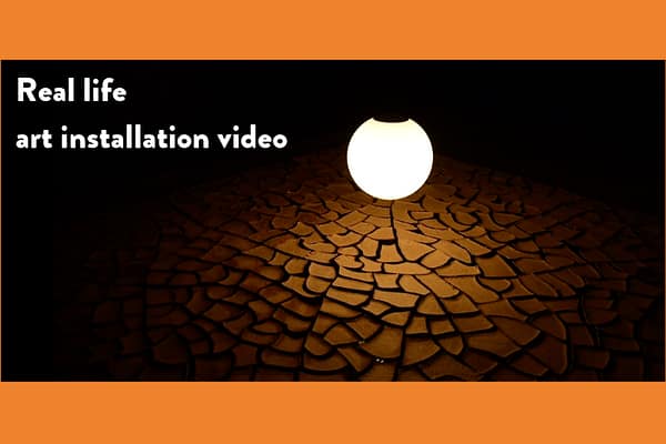 Real life art installation video