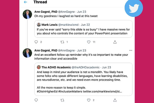 Ann Gagné’s tweet