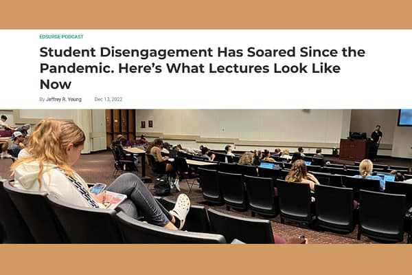 EdSurge Podcast on Student Disengagement