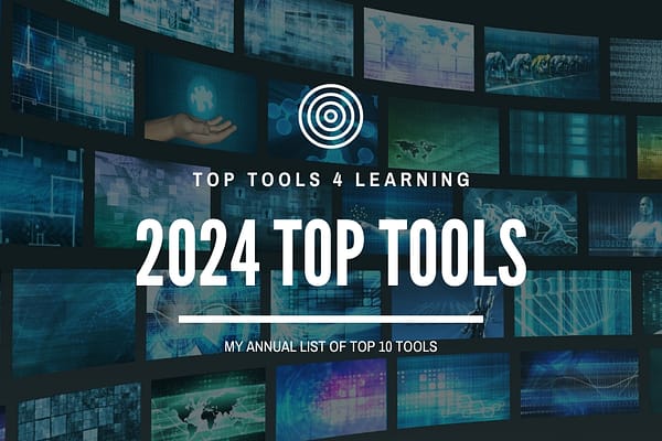 2024 top tools for learning with tv screens in the back filled with colorful imagery