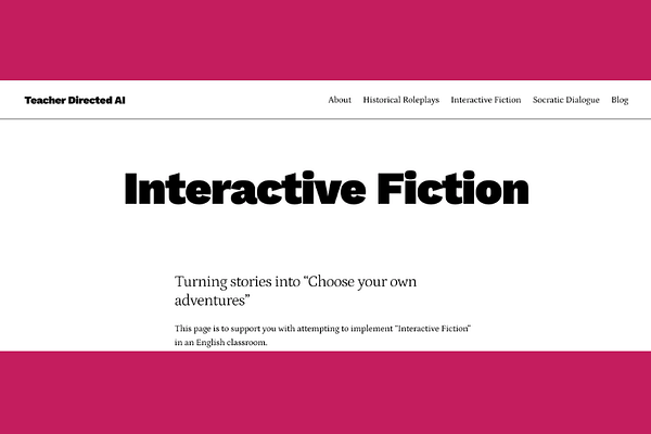 Interactive Fiction Prompts