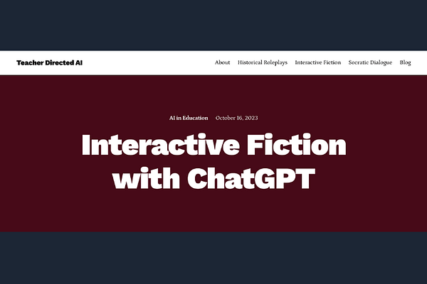 Interactive Fiction with ChatGPT