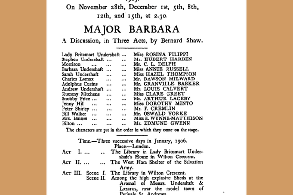 Major Barbara quote