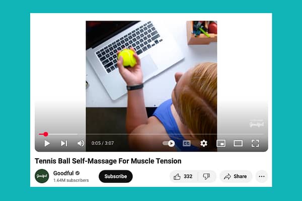 Tennis ball massage