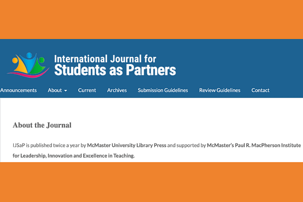 International Journal for Students as Partners