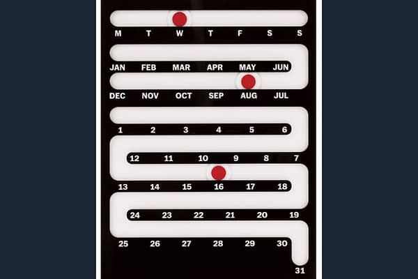 MoMA Sliding Perpetual Calendar