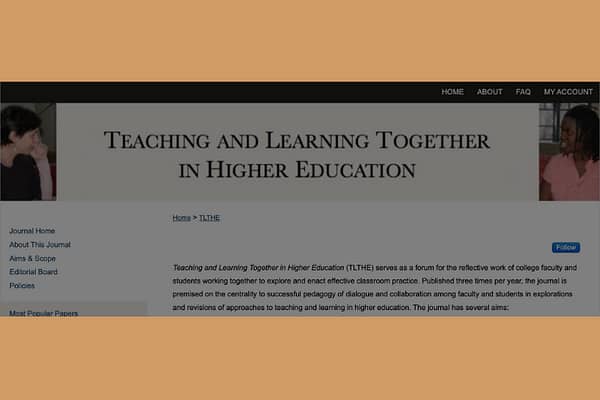 Teaching and Learning Together in Higher Education