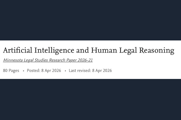 Artificial Intelligence and Human Legal Reasoning, by Bednar, Cleveland, Erbsen, and Schwarcz
