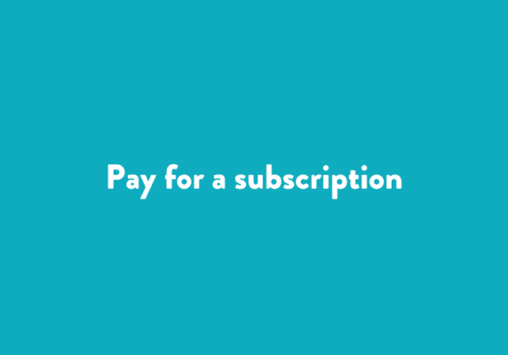 Pay for a subscription