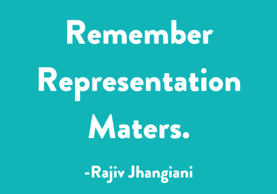 Remember Representation matters