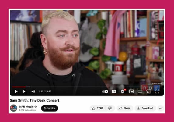 Tiny Desk Concert: Sam Smith