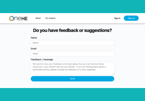 We want to hear from you