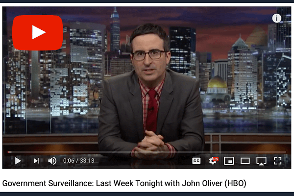 John Oliver talks Government Surveillance on Last Week Tonight