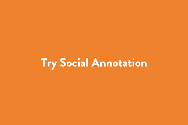 Try Social Annotation