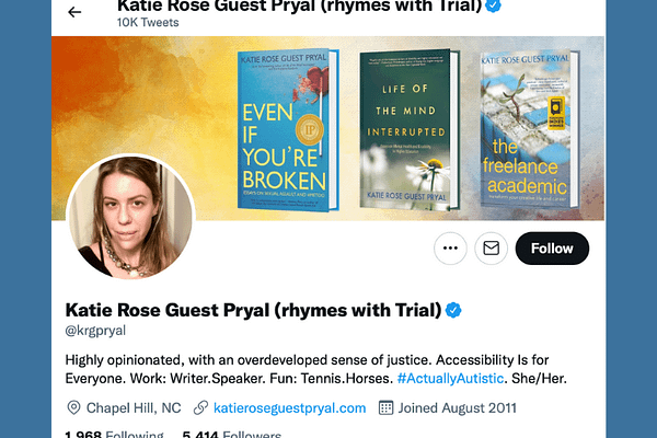 Follow Kate Rose Guest Pryal on Twitter
