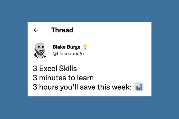 Experiment with his learn Excel threads
