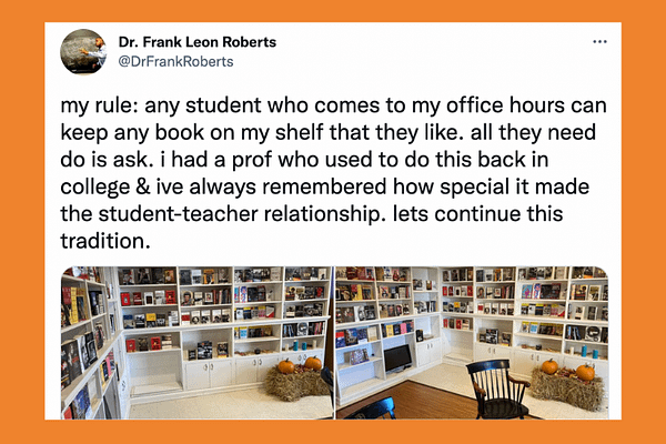 Dr. Frank Leon Roberts’ Office Hours Tradition