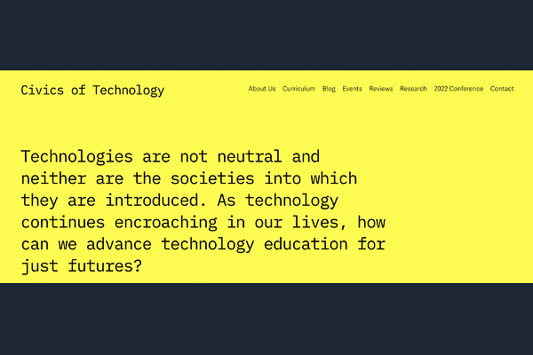 The Civics of Technology