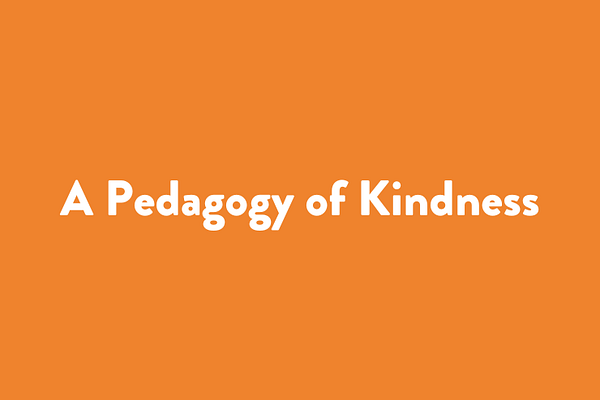 A Pedagogy of Kindness