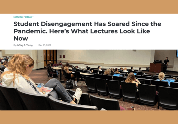 EdSurge Podcast on Student Disengagement