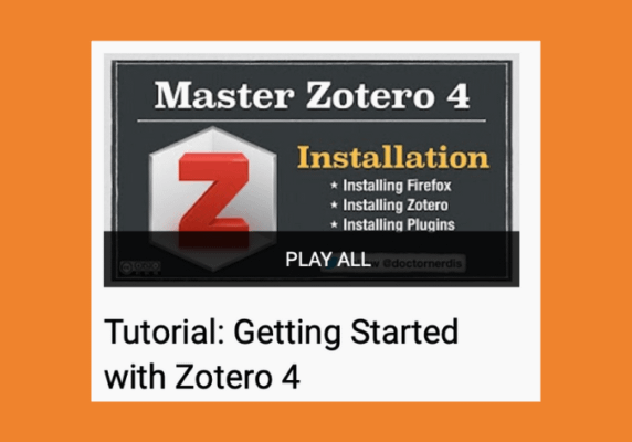 Getting Started with Zotero 4