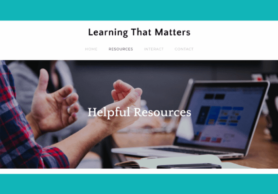 Learning That Matters Website