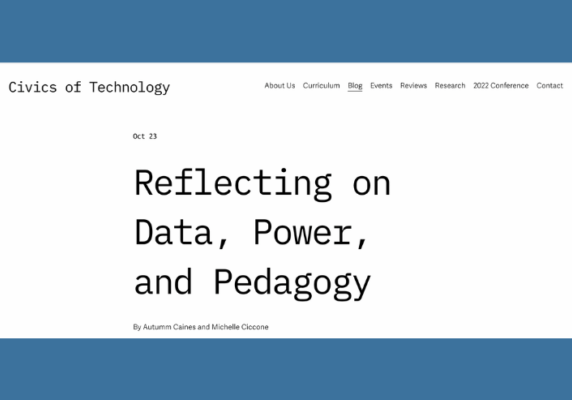 Reflecting on Data, Power, and Pedagogy 