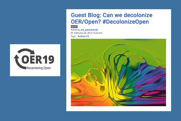 Can We Decolonize OER/Open, by Adam, Bali, Hodgkinson-Williams & Morgan