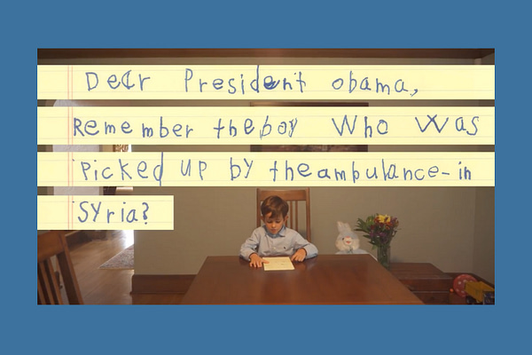 6-Year-Old Asks Obama to Bring a Syrian Boy to Live with Him