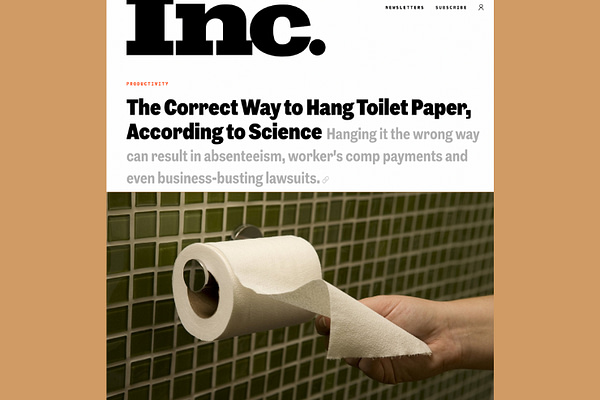 The Correct Way to Hang Toilet Paper