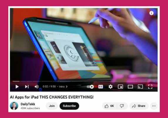 AI Apps for the iPad Video
