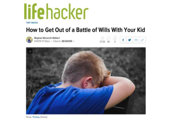 How to Get Out of a Battle of Wills With Your Kid