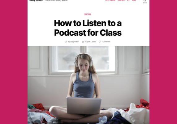 How to Listen to a Podcast for Class