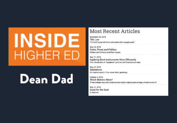 Inside Higher Ed - Dean Dad