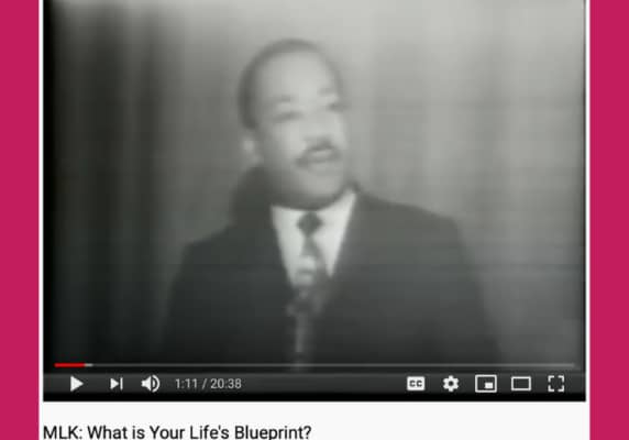 MLK: What’s your life’s blueprint?