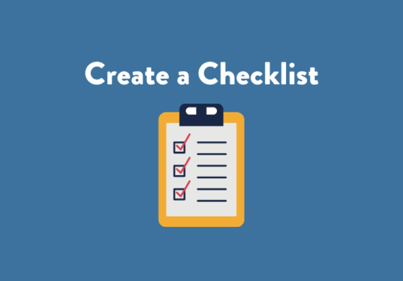 Create a Checklist
