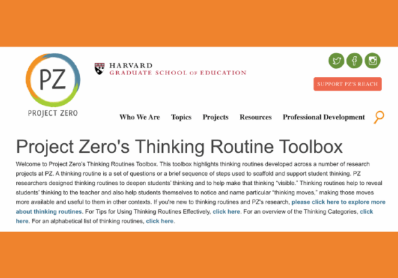 Project Zero’s Thinking Routines Toolbox