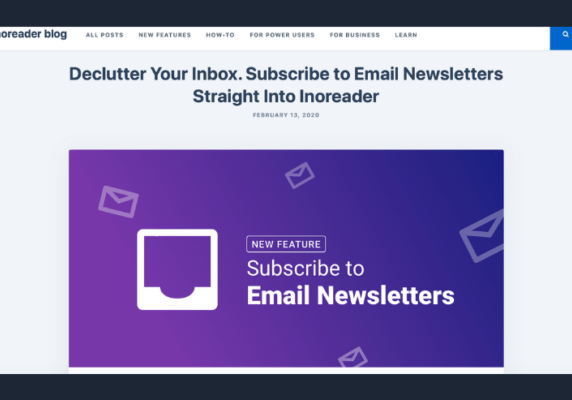 Subscribe to Newsletters in Inoreader