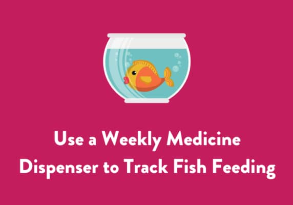 Use a Weekly Medicine Dispenser to Track Fish Feeding