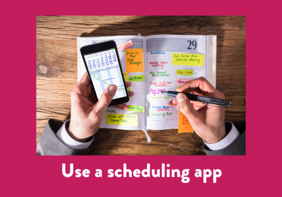 Use a scheduling app
