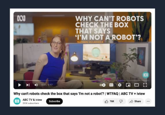 Why can't robots check the box that says 'I'm not a robot'?