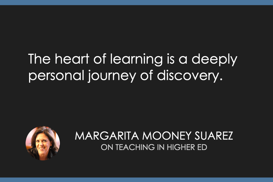 The heart of learning is a deeply personal journey of discovery.