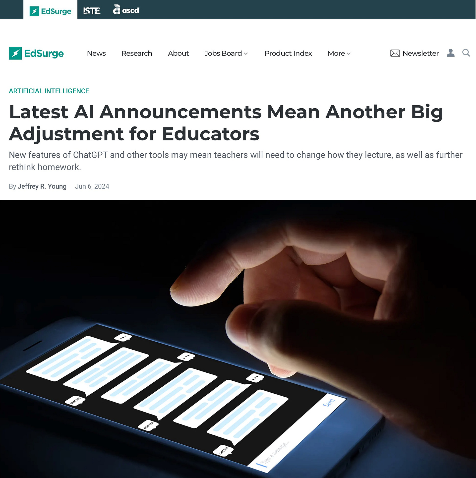 Latest AI Announcements Mean Another Big Adjustment for Educators