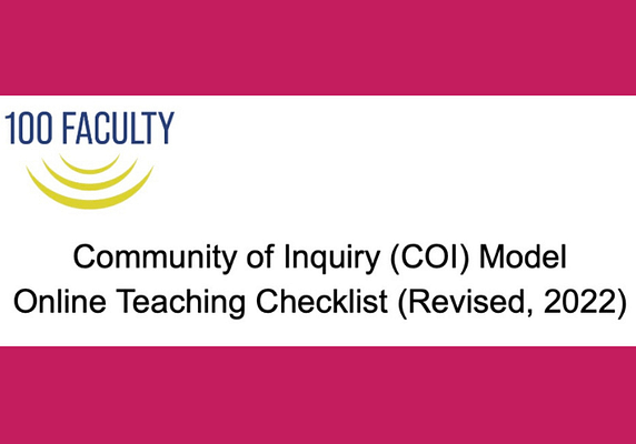 Community of Inquiry Checklist