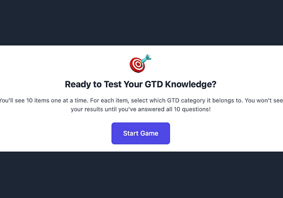 GTD - Workflow diagram